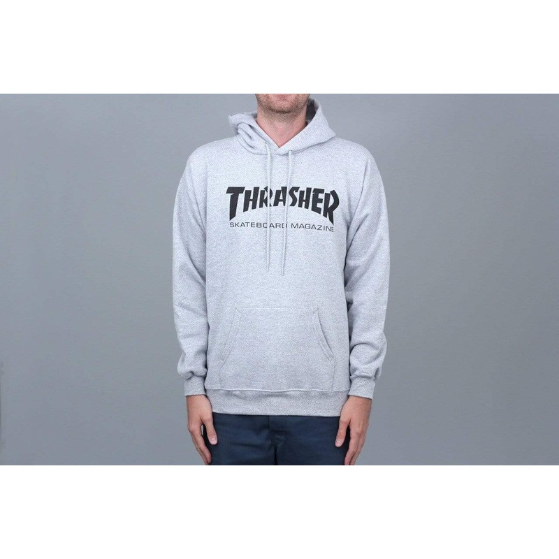 Thrasher Mag Logo Hood Grey / Black Small