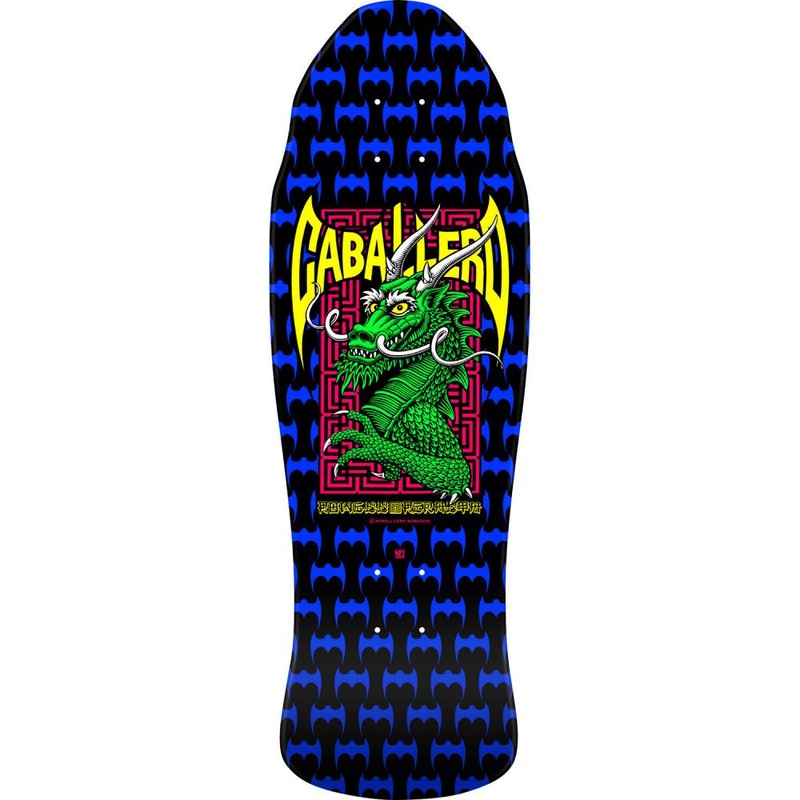 Powell Peralta Cab Street Dragon 18 Black/Blue Reissue Deck – 9.625″