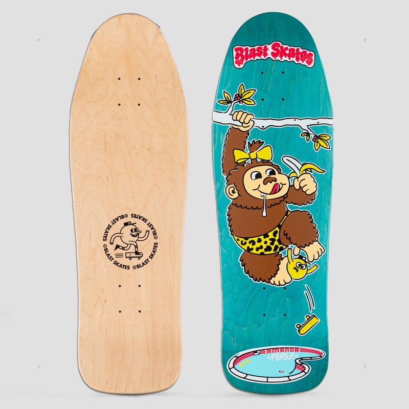 Blast Skates 9.75 Amanda Perez Skateboard Deck Teal