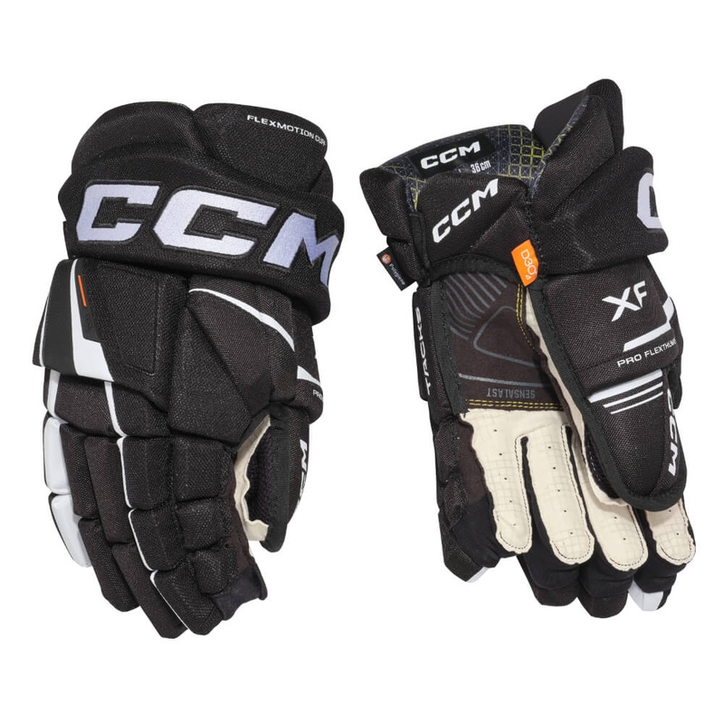 CCM Tacks XF Hockey Gloves Junior 10″ Black/White