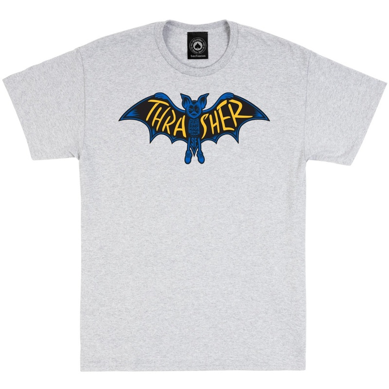 Thrasher Bat T-Shirt – Ash S