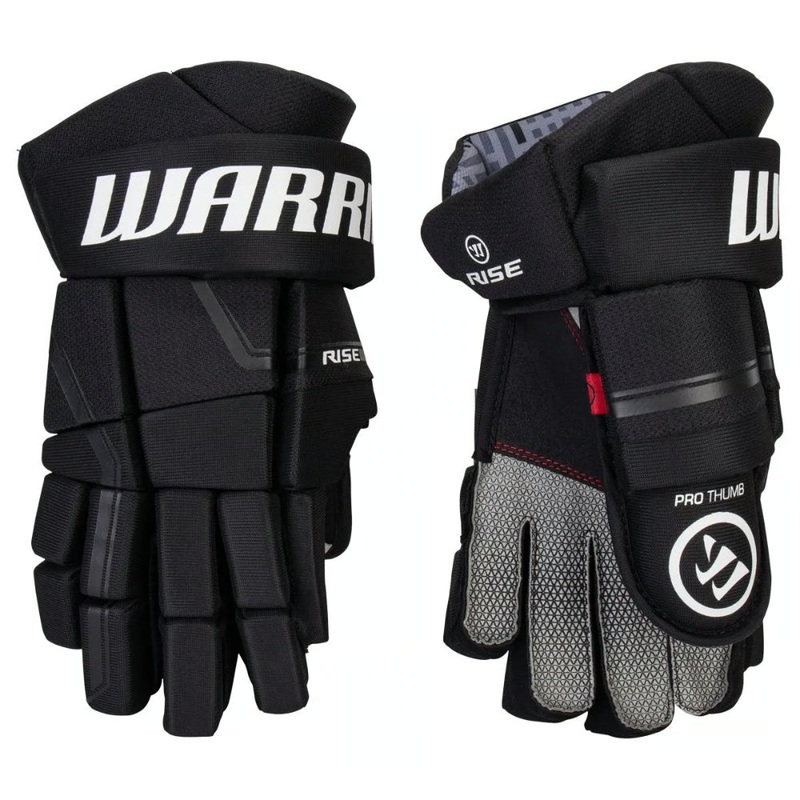 Warrior Rise Hockey Gloves Junior 10″ Black
