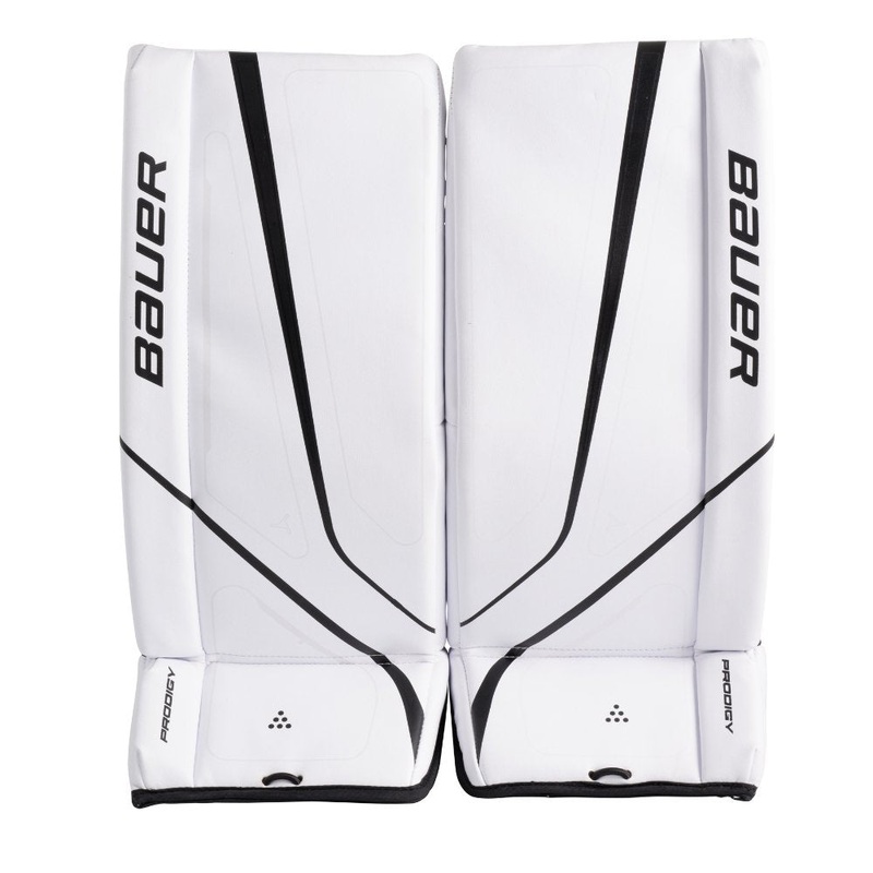 Bauer Prodigy Youth Goalie Leg Pads Youth S White/Black