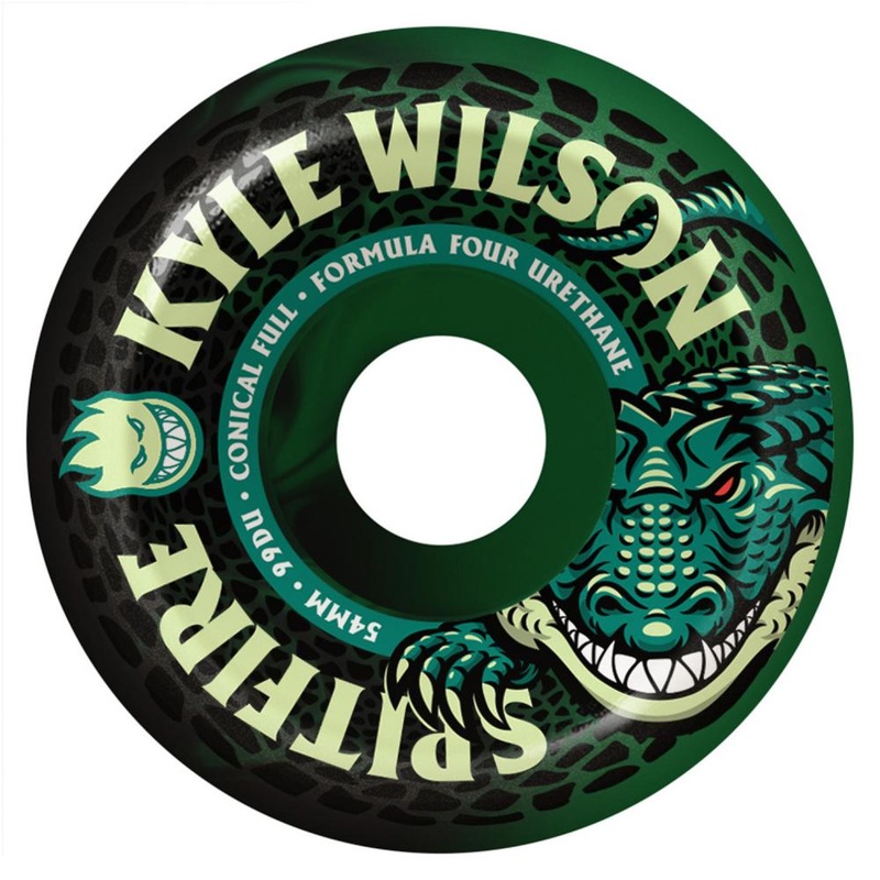 Spitfire Formula Four Wilson Death Roll 99 Black/Green Skateboard Wheels – 54mm 99a