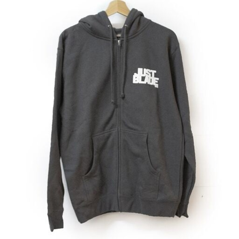 Just blade zip-up hoodie grey XL