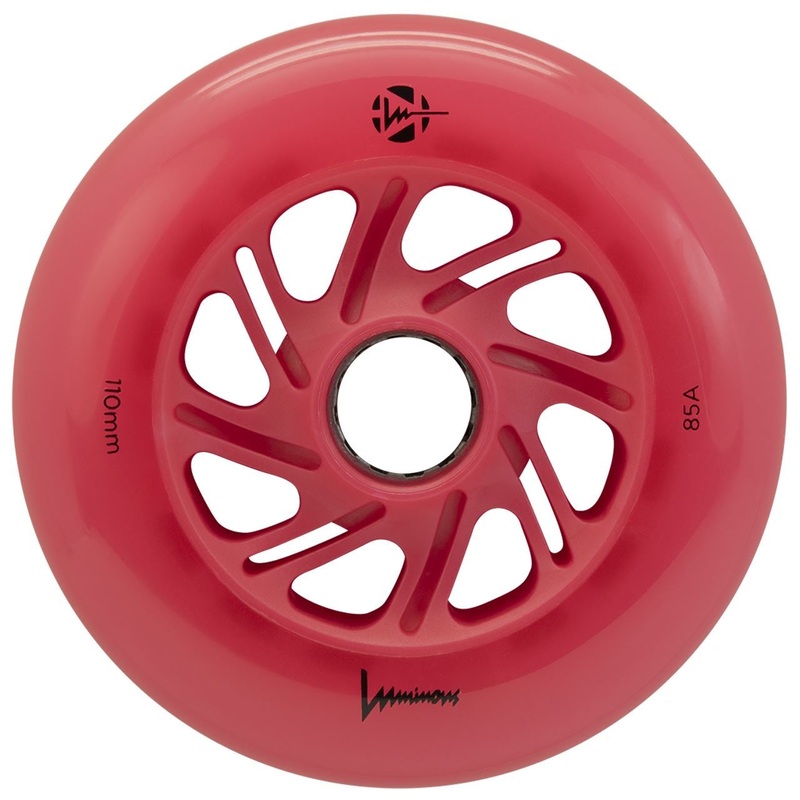 Luminous Light Up Inline Skate Wheel Red 110mm 85a – (Single Unit)