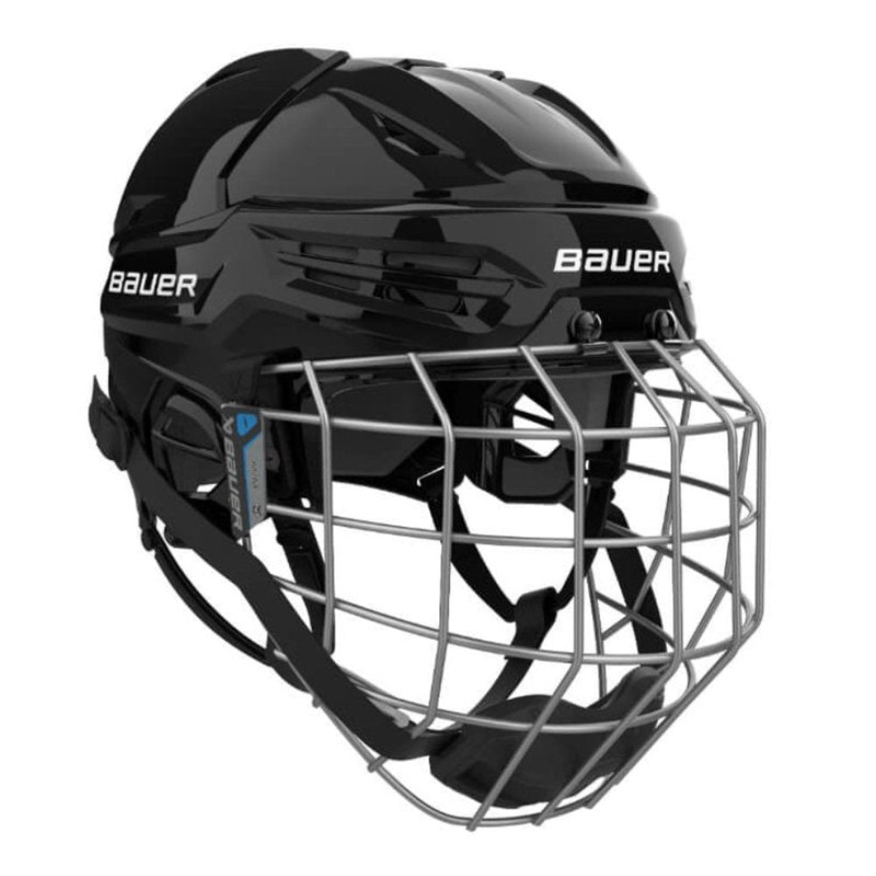 Bauer Re-Akt 55 Hockey Helmet Combo Senior S Black