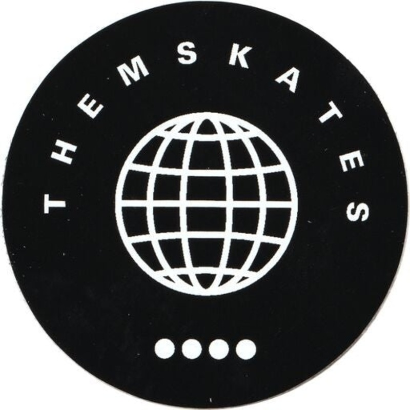 Sticker round black 5 CM