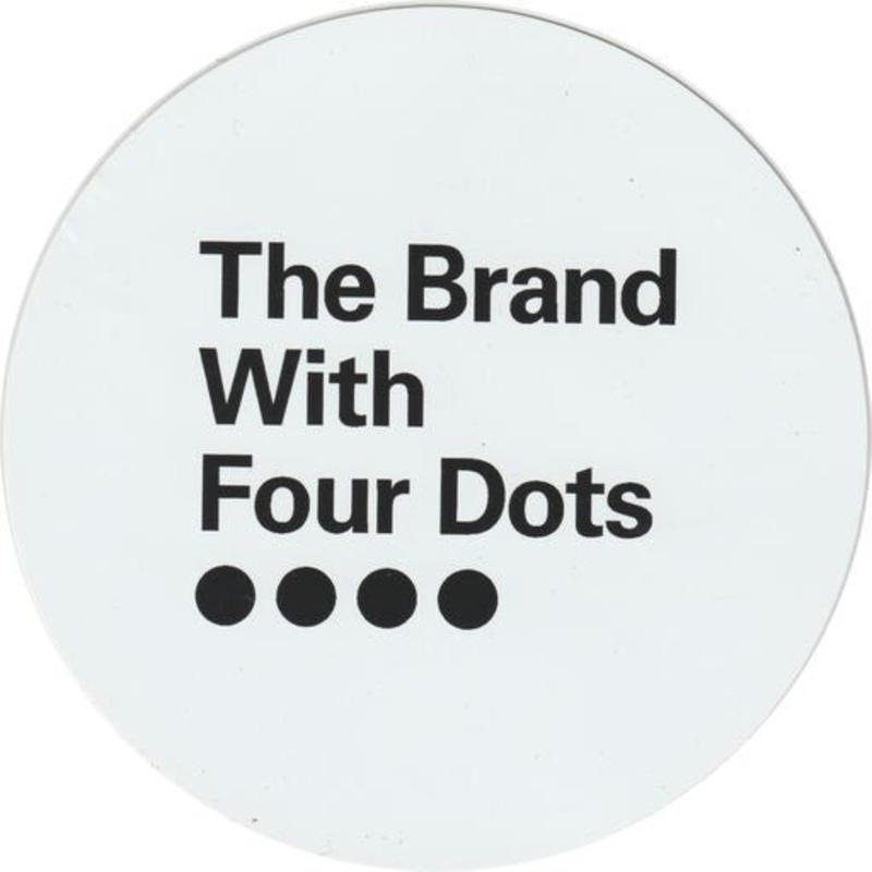 Sticker round white 11.5 CM