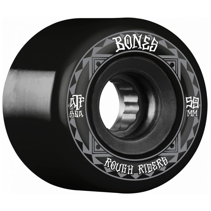 Bones ATF Rough Riders Runners Black Skateboard Wheels – 59mm 80a