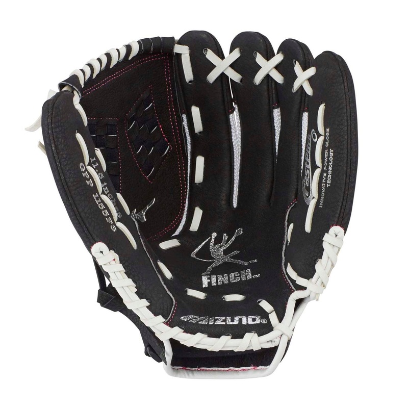 Prospect Finch Series Youth Softball Glove 11.5″ – Youth Left-Hand-Throw 11.5 White/Black
