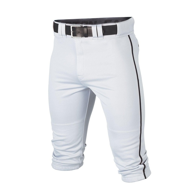 Easton Rival+ Knicker Piped Baseball Pants – Senior S Grey/Red Mens