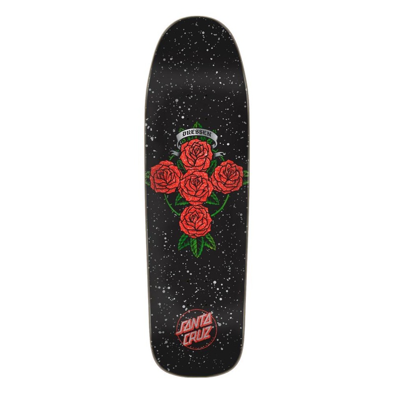 Santa Cruz Pro Dressen Rose Cross Shaped Deck – 9.31″