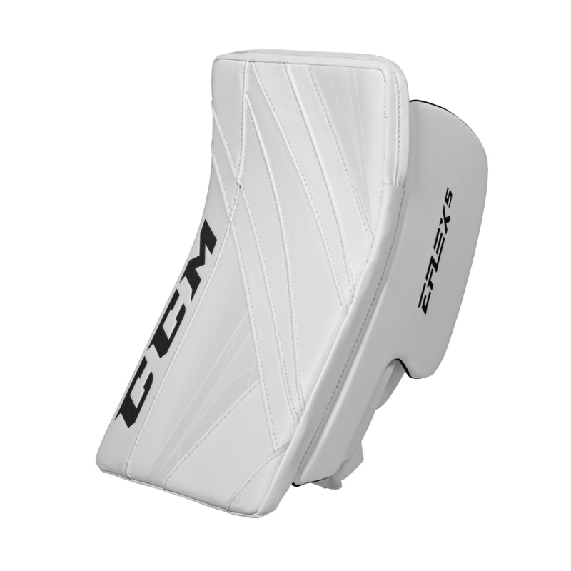 Extreme Flex 5 Goalie Blocker – Senior Full Right White
