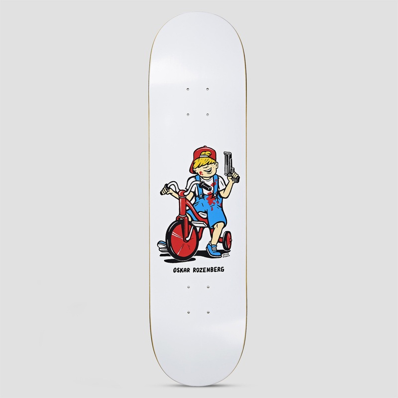 Polar 8.25 Oskar Rozenberg Tricycle Skateboard Deck White