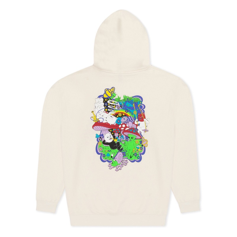 RIPNDIP Rabbit Hole Hoodie – Bone S