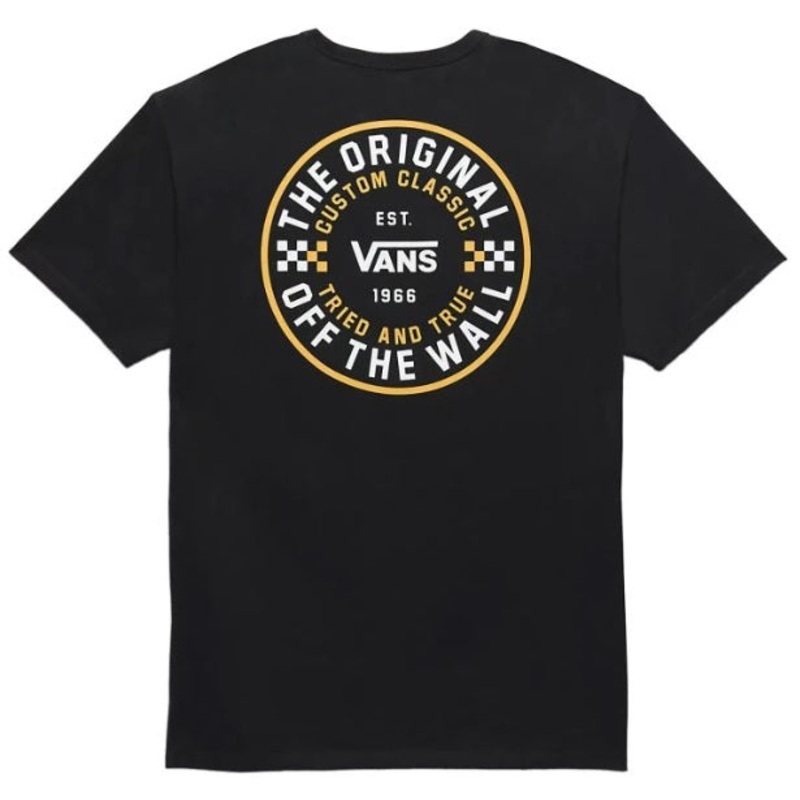 Vans Off The Wall Circle Checker T-Shirt – Black XS
