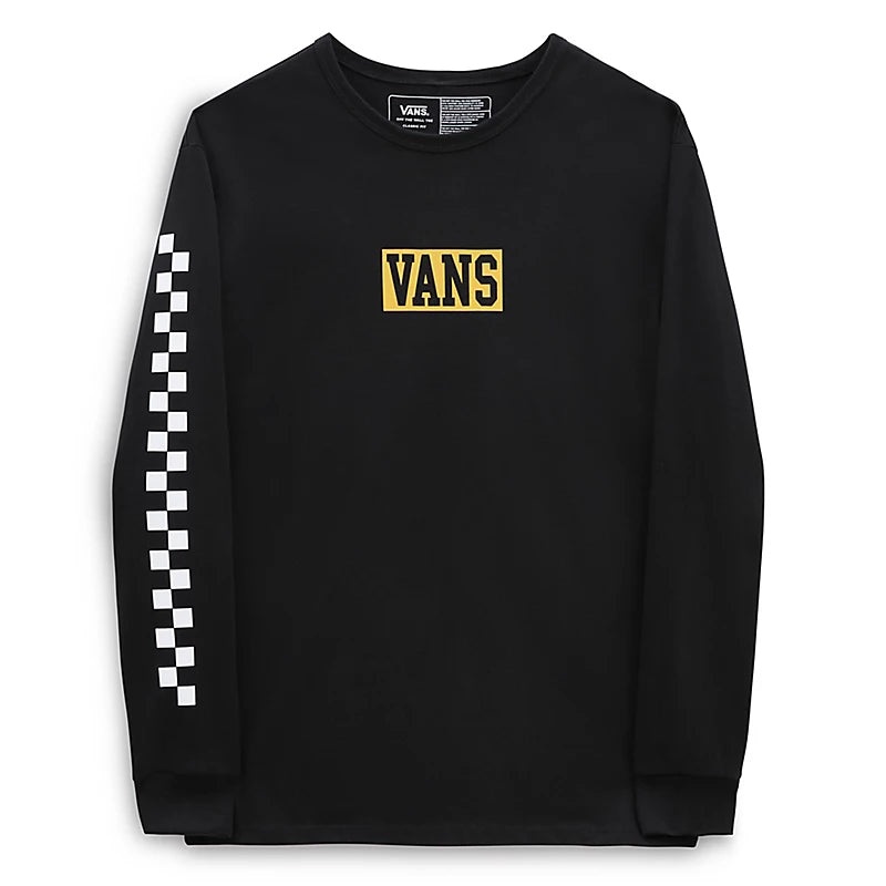 Vans Off The Wall Varsity Long Sleeve T Shirt – Black XS