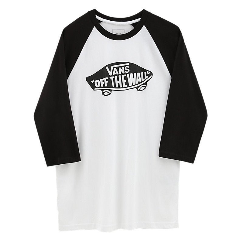 Vans Style 76 OTW Raglan Long Sleeve T-Shirt – White/Black XS