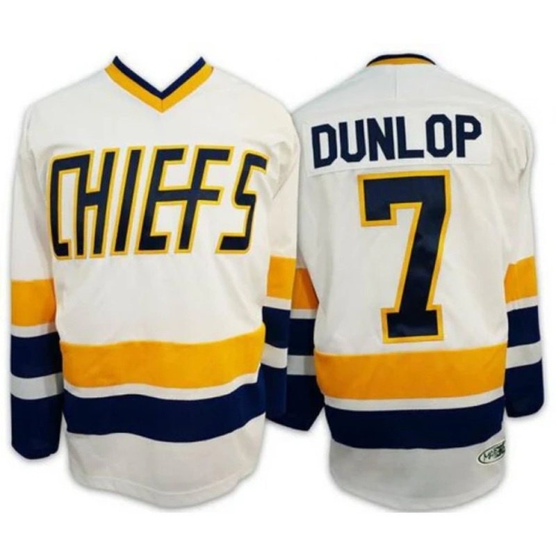 Slap Shot Chiefs Jersey – #7 Dunlop Senior S Blue