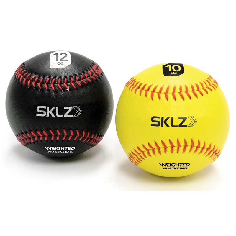 Weighted Baseballs – 2 Pack Black/Yellow