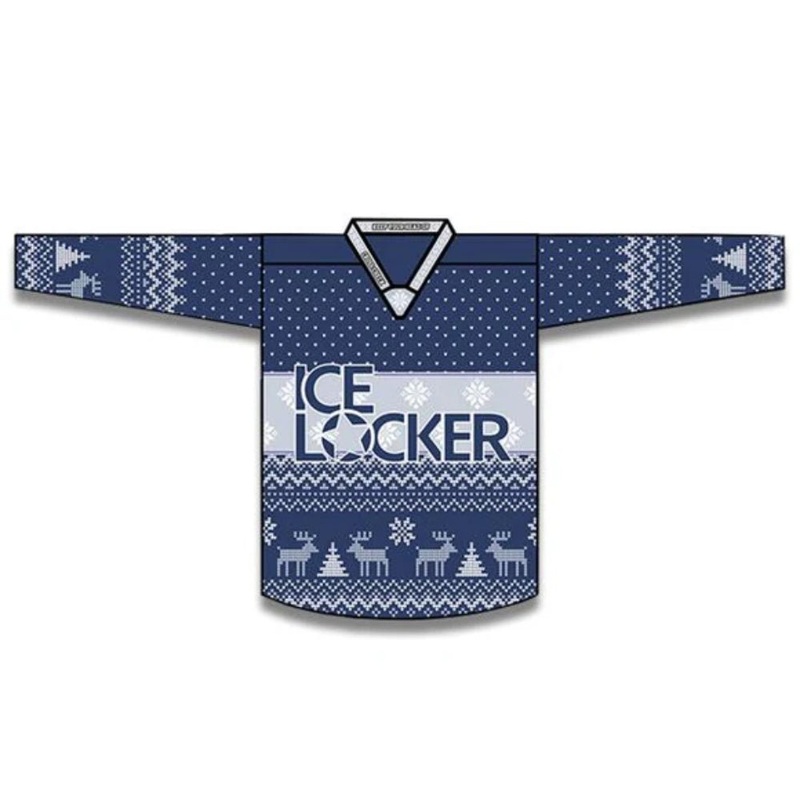 Cross Check Ice Locker Christmas Jersey Senior S Blue
