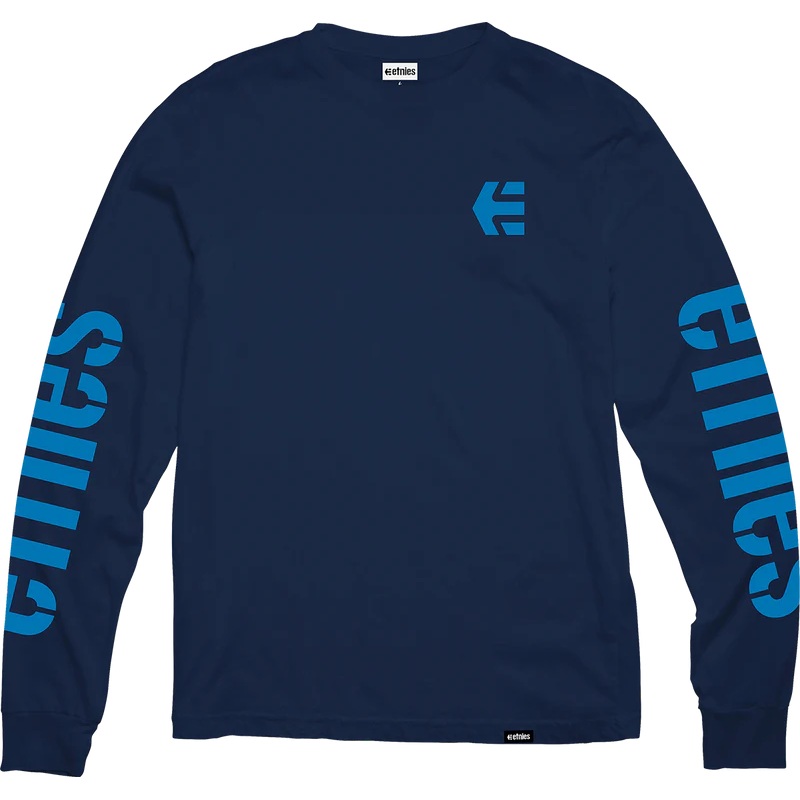 Etnies Icon Long Sleeve T-Shirt – Navy/Blue S