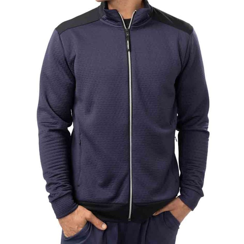 Bauer FLC Textured Full Zip Hoodie Senior S Blue