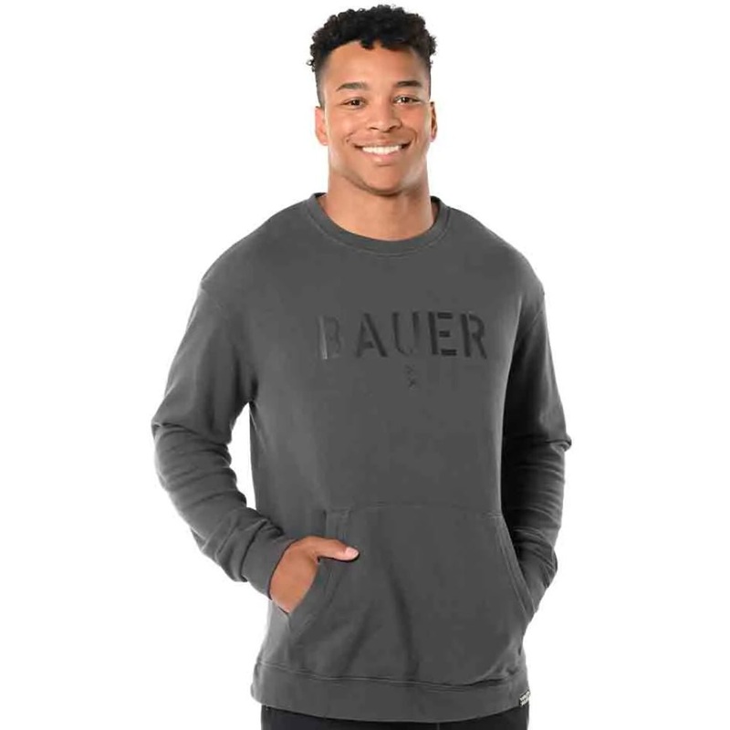 Bauer Fragment Crew Sweatshirt Senior S Dark Grey
