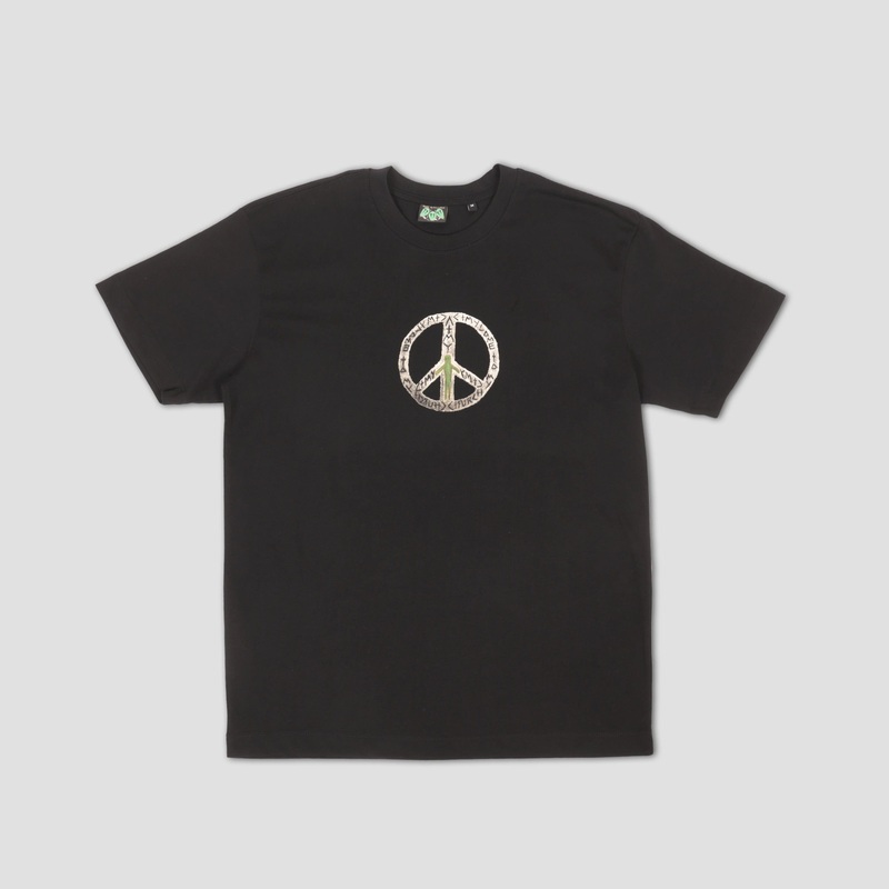 Come To My Church Alien Peace T-Shirt Black Small