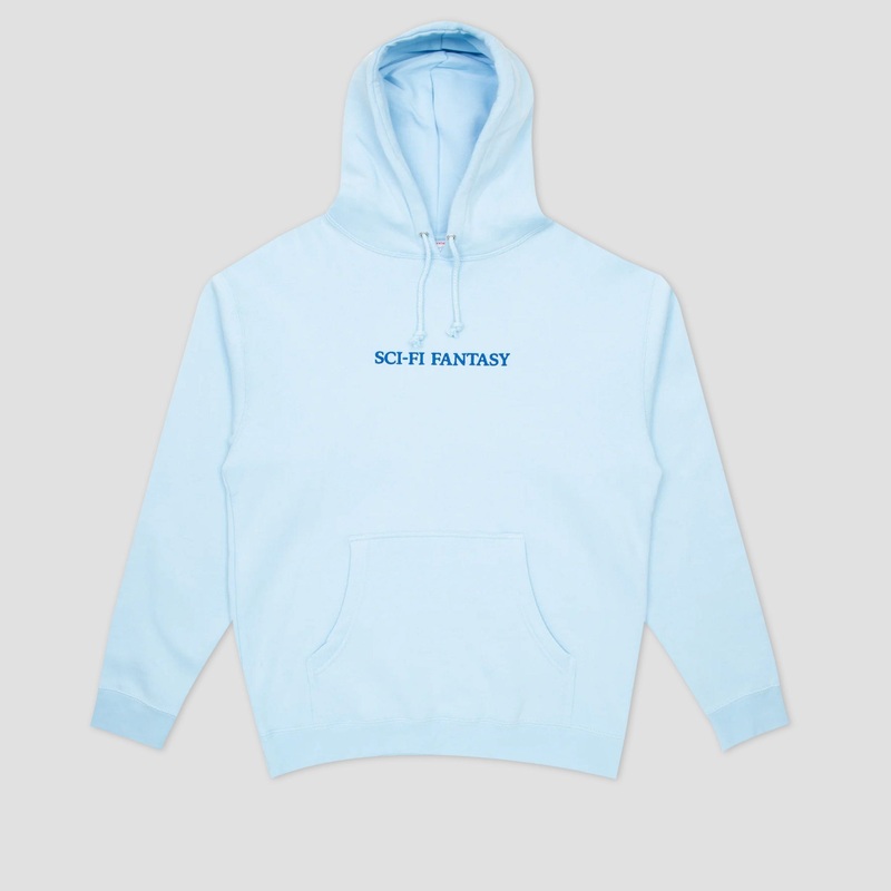 Sci-Fi Fantasy Logo Hood Aqua Small