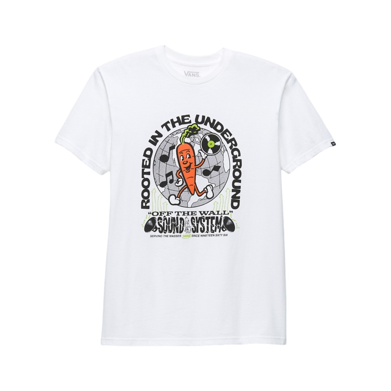 Vans Rooted Sound T-Shirt – White XS