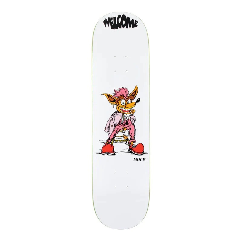 Welcome Crash Evan Mock Pro Model On Island White Deck – 8.38″