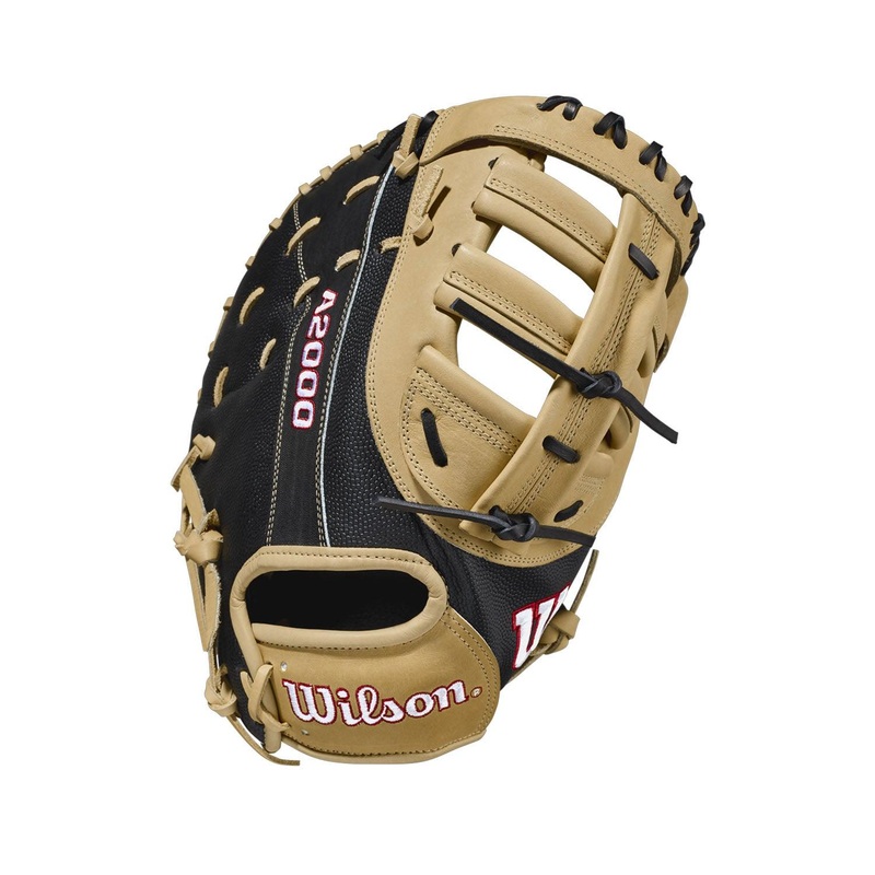 A2000 2820SS 12.25″ SuperSkin Baseball First Base Mitt Right-Hand-Throw 12.25 Blonde/Black/Red