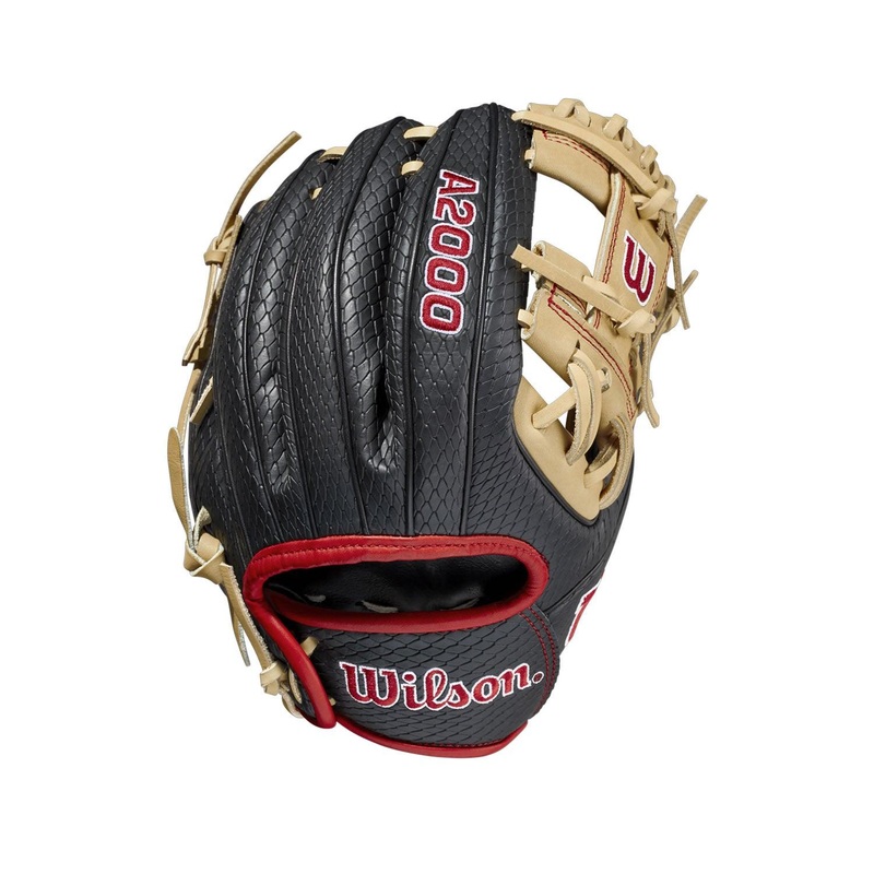 A2000 PF88SS Pedroia Fit 11.25″ Infield Baseball Glove Right-Hand-Throw 11.25 Blonde/Black/Red
