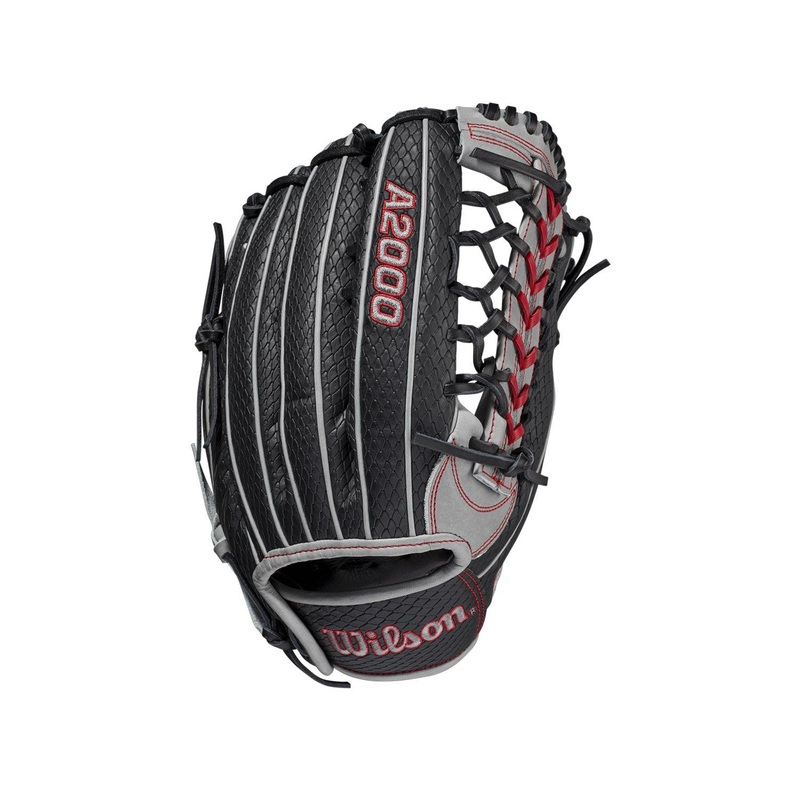 A2000 PF92SS SuperSkin Pedroia Fit 12.25″ Infield Baseball Glove Right-Hand-Throw 12.25 Grey/Black/Red