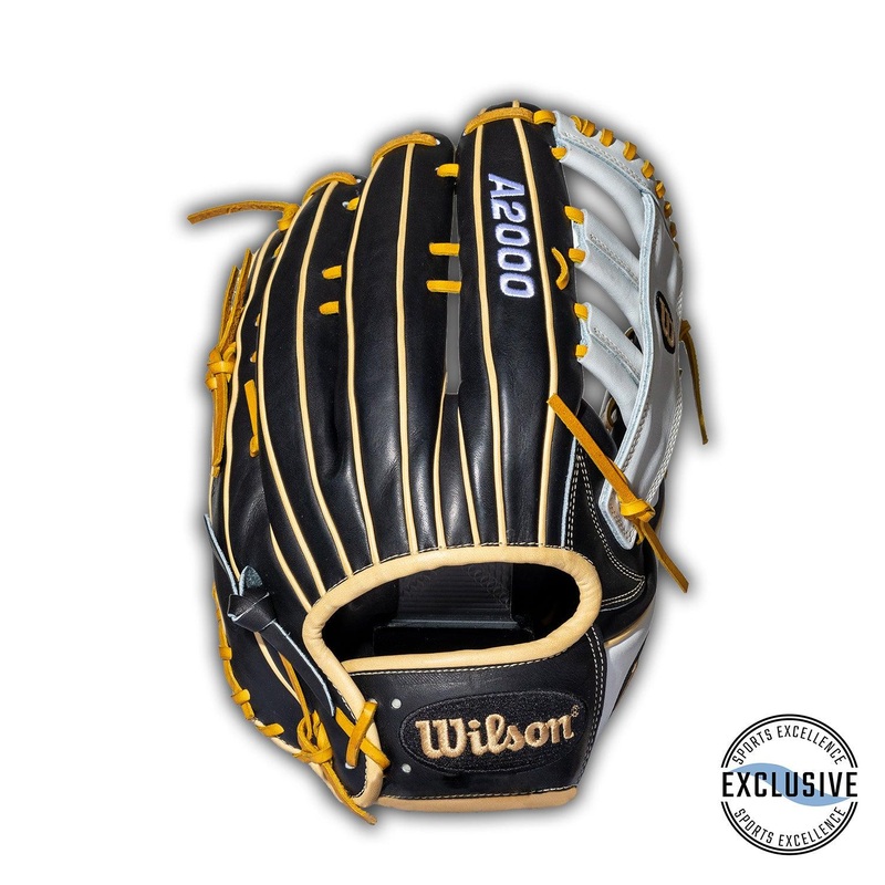 A2000 Slow Pitch 13″ Glove Right-Hand-Throw 13 Black/White/Gold