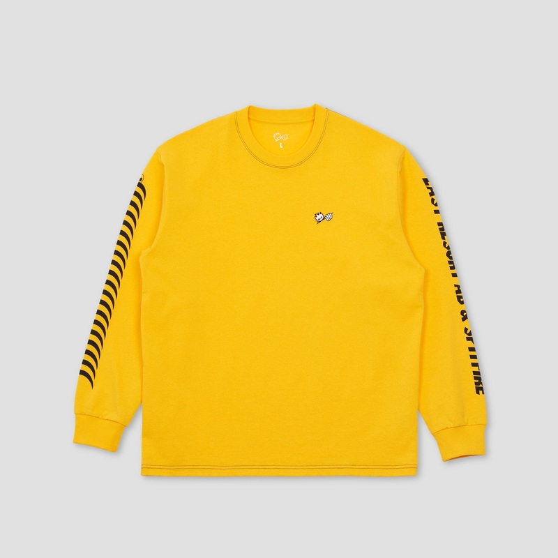 Last Resort AB x Spitfire Long Sleeve T-Shirt Yellow Small