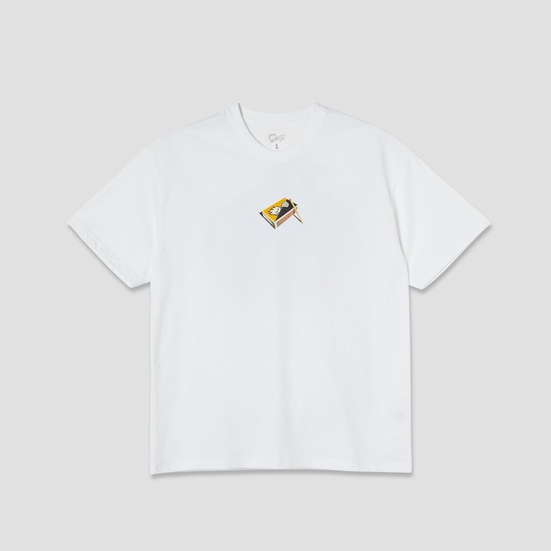 Last Resort AB x Spitfire Matchbox T-Shirt White Small