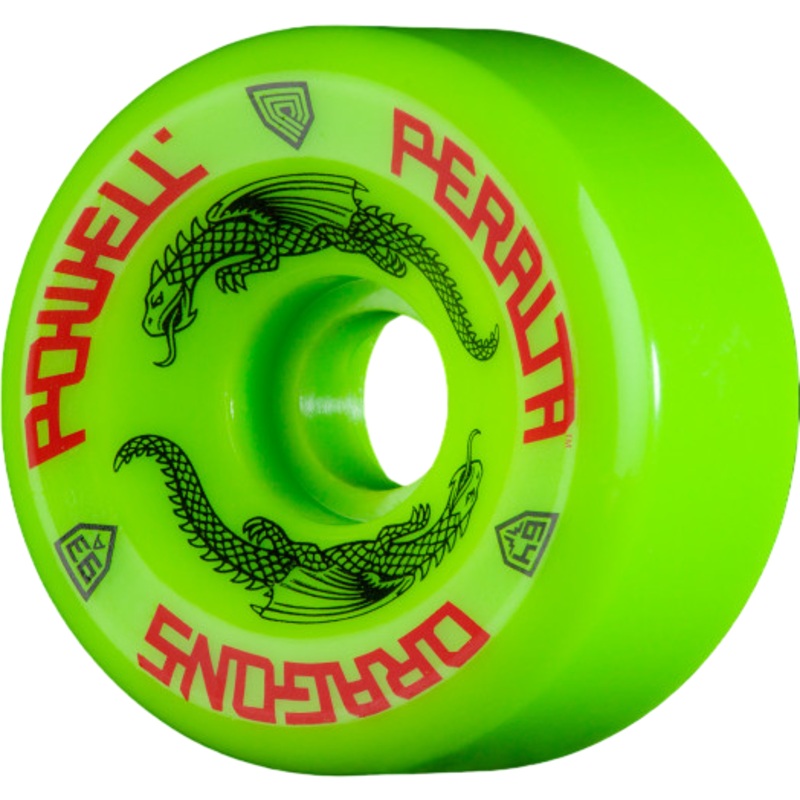 Powell Peralta Dragon Formula Green Skateboard Wheels – 64mm 93a