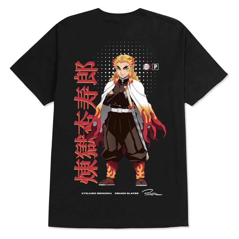 Primitive X Demon Slayer 2 Kyojuro T Shirt – Black S