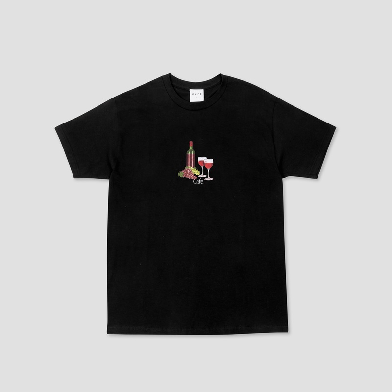 Skateboard Cafe Vino T-Shirt Black Small