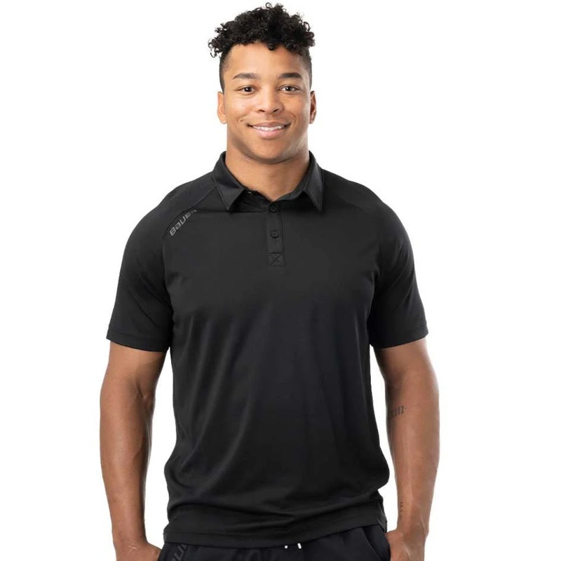 Bauer S24 Team Polo Shirt Senior S Black