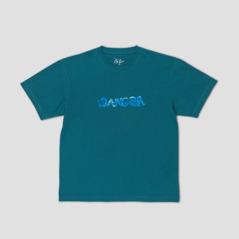 Dancer Butterfly Belly T-Shirt Steel Blue Small