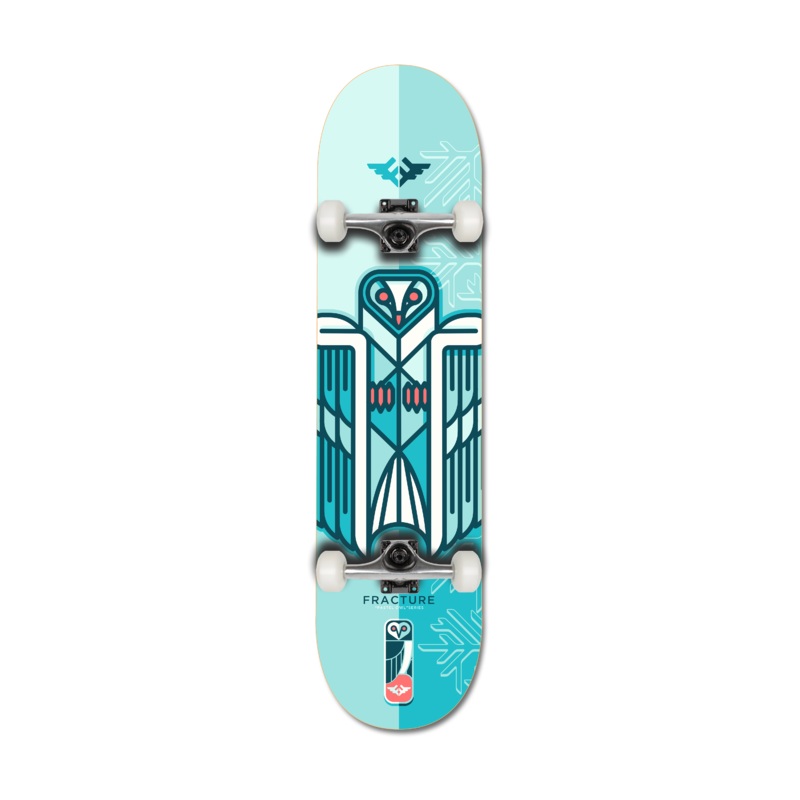 Fracture X Jono Wood Blue Complete Skateboard – 8.0″