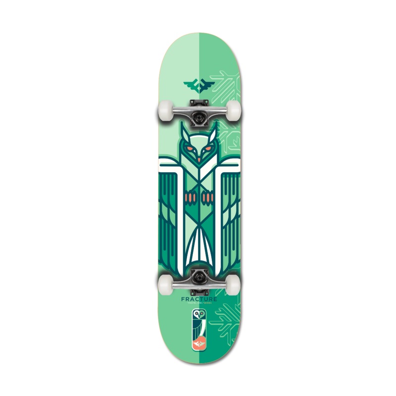 Fracture X Jono Wood Green Complete Skateboard – 8.25″