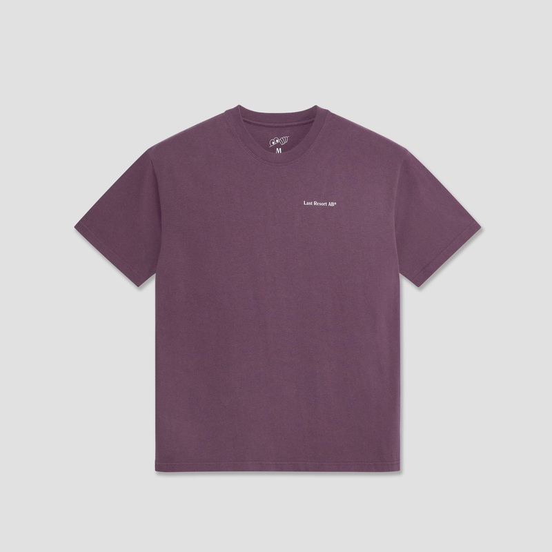 Last Resort AB Script T-Shirt Dirty Plum Small