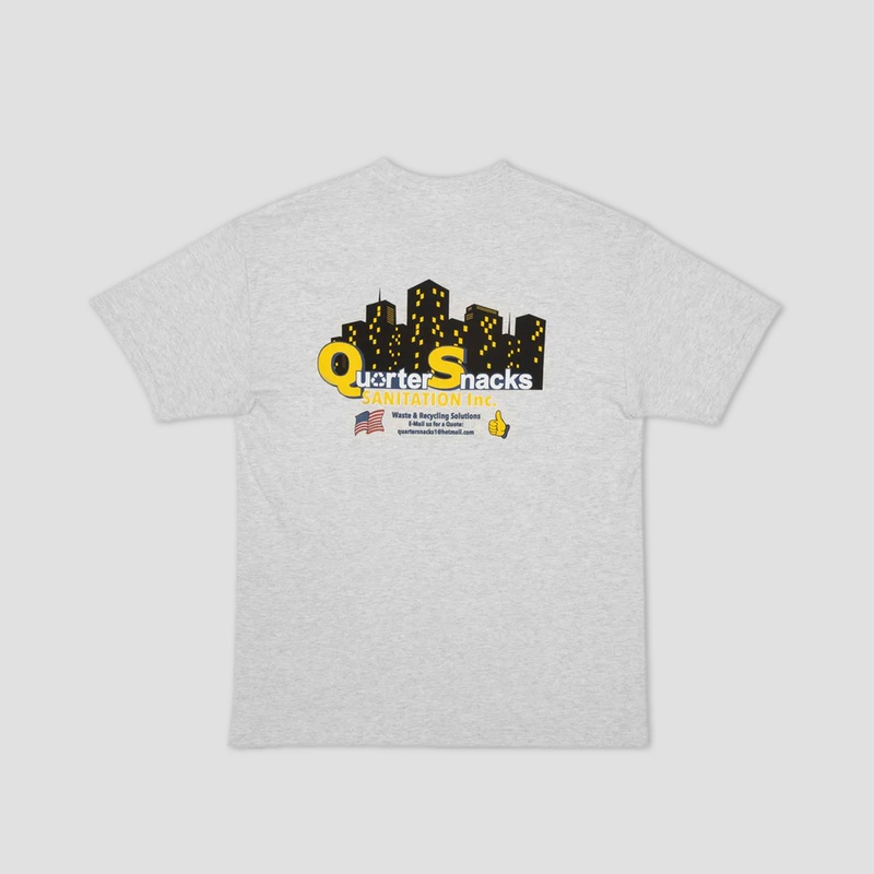Quartersnacks Sanitation T-Shirt Ash Grey Small