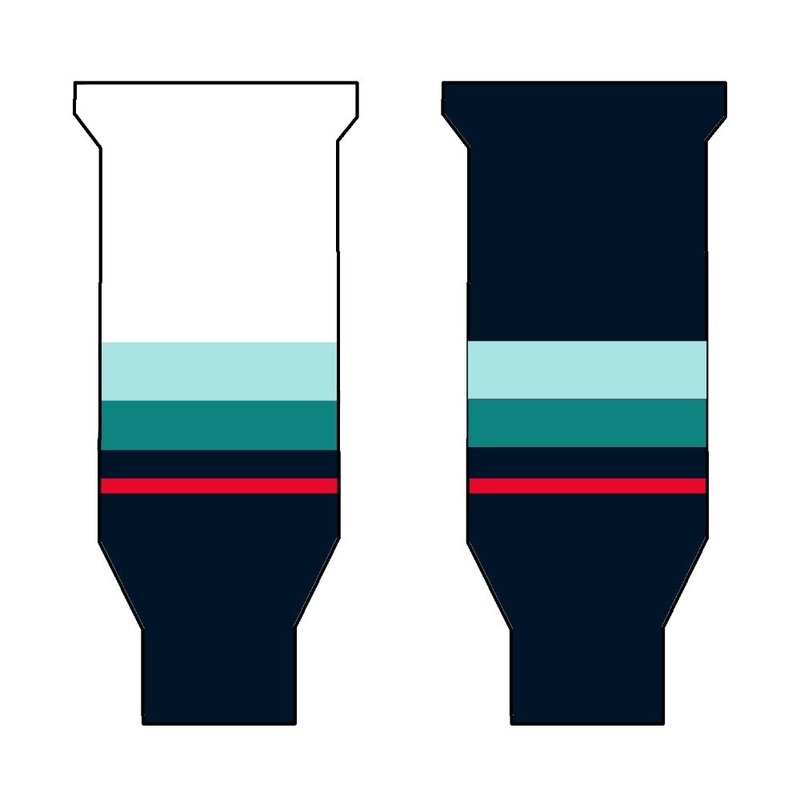 Knitted Ice Hockey Socks – Seattle Kraken Junior Navy