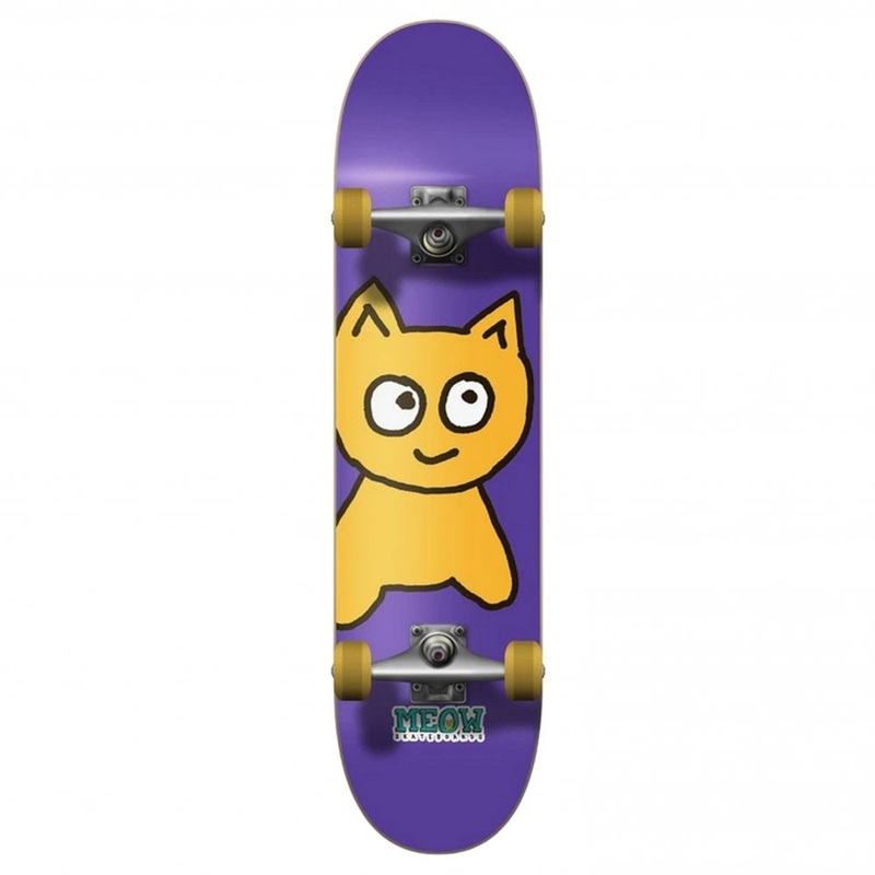 Meow Big Cat Purple Skateboard – 7.0″